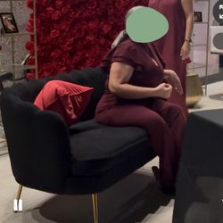 Black Small Love Seat