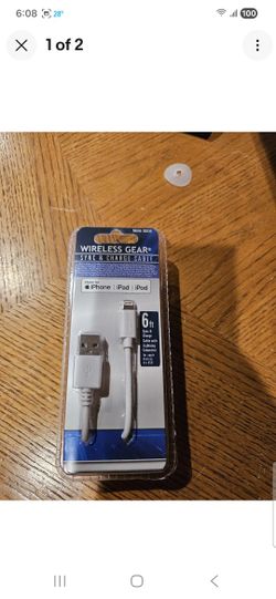 6ft Apple iPhone Sync & Charge Cord/Cable Lighting to USB Cable Wireless Gear
