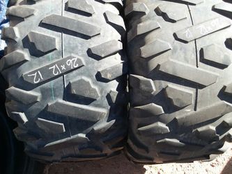 26x12 12 two good atv tires $20 each