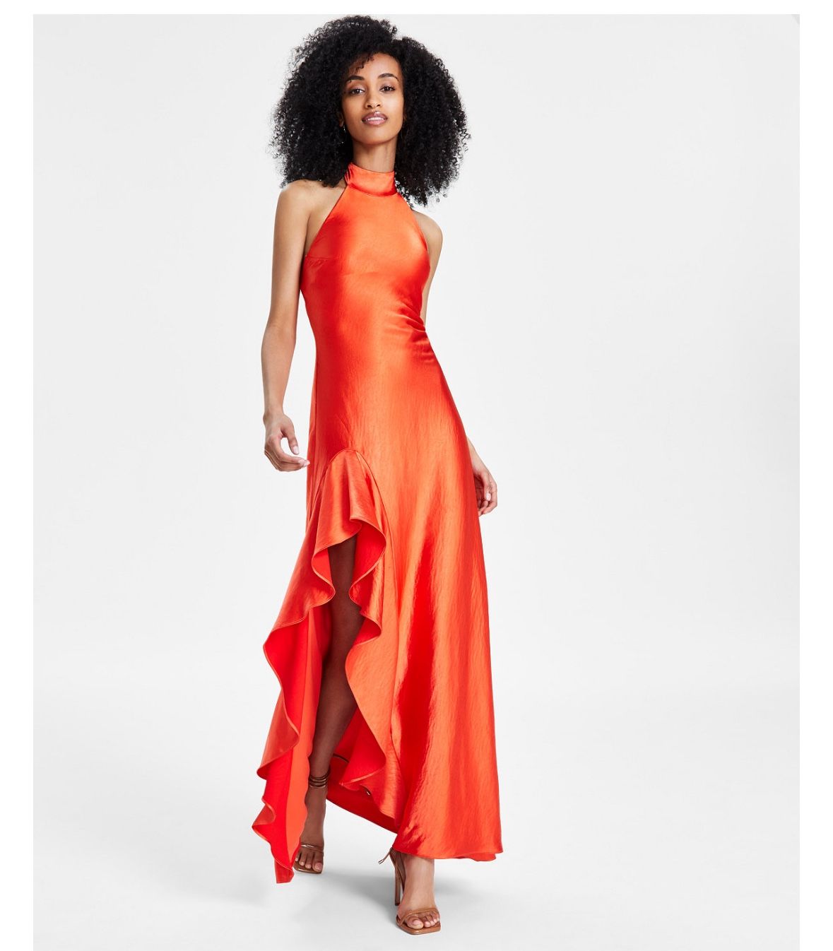 Marmalade Ruffled Halter Gown size 16