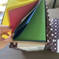 Lot of 5 Boxes Smead 87850 Two-Pocket Folders Letter Size Assorted Colors – 25/Box (125 Total)