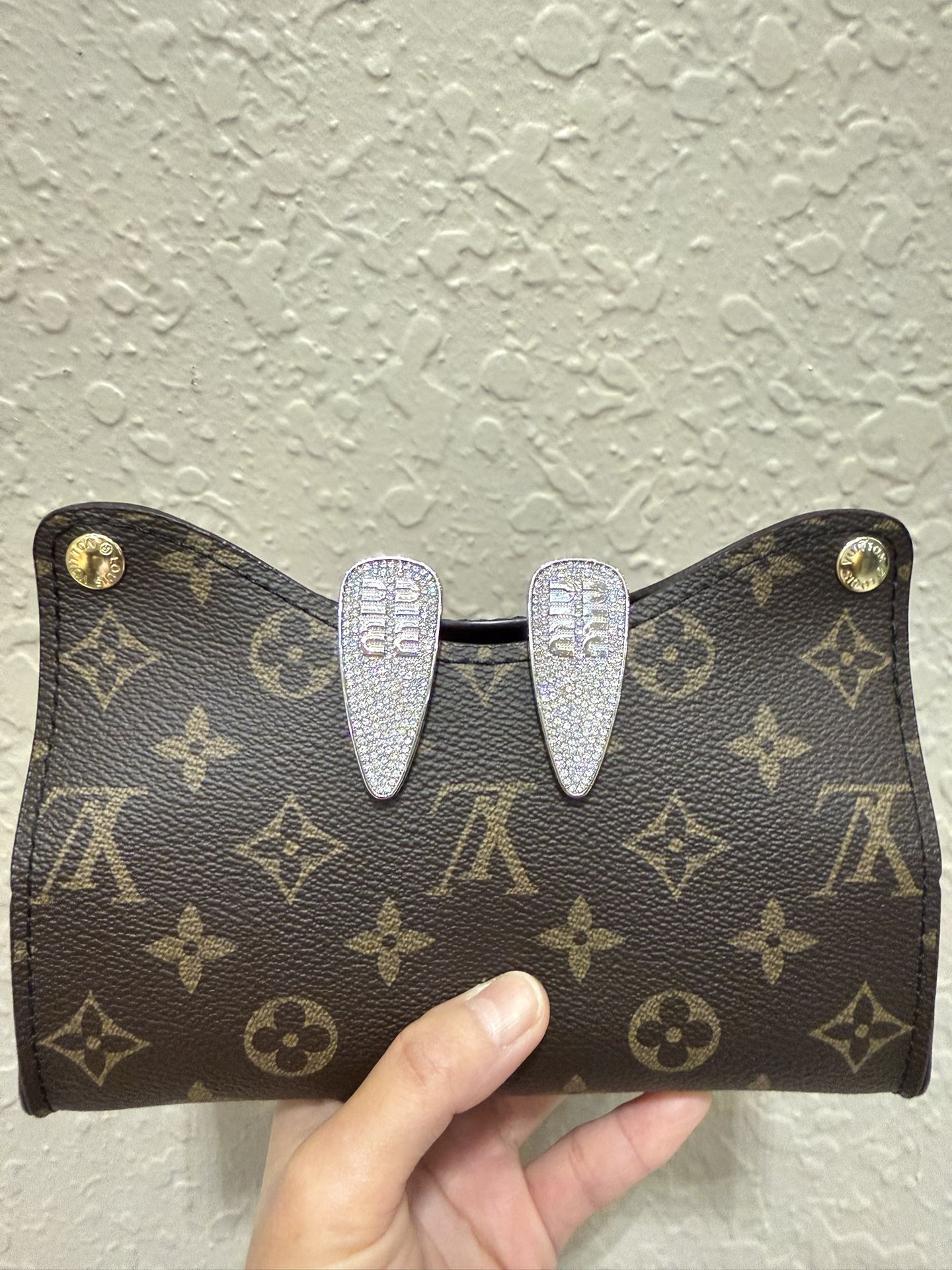 Miumiu silver Diamond Hairclips 2 Set