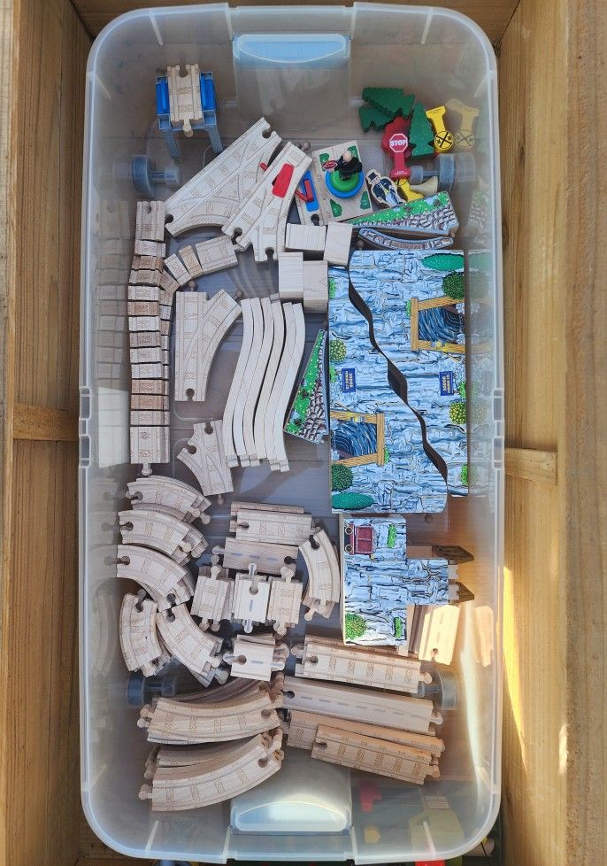 Original Thomas & Friends wooden tracks, bidge and more!