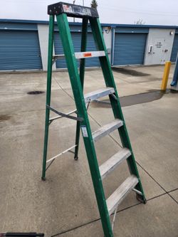 Ladder and plastic