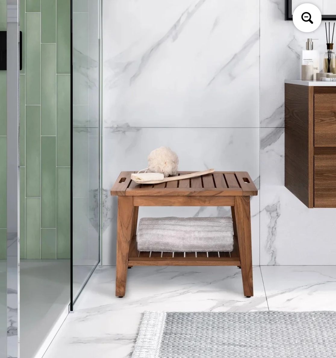 Seville Teak Wooden Bench Brown