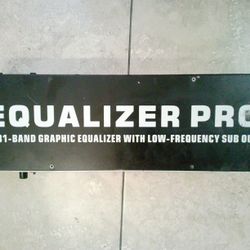Dual 31 Band ⅓ Octave Graphic Equalizer WIth Subwoofer Output OSD EQX-231A