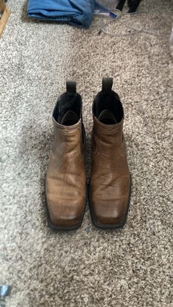 Leather cowboy boots