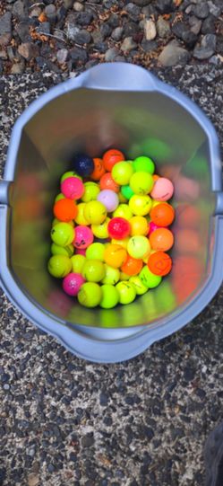 Colored golf balls