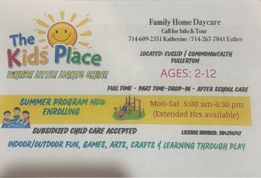 Local Family Daycare - Enrolling