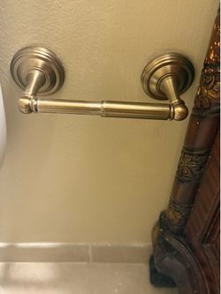 Gold Colored Toilet Paper Holder