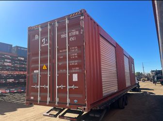 40ft High Cube Shipping Container – Custom w/ Roll Up Doors, Window & Electrical – Portable Storage/Office