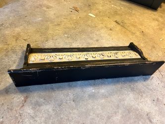 Wall mount black shelf