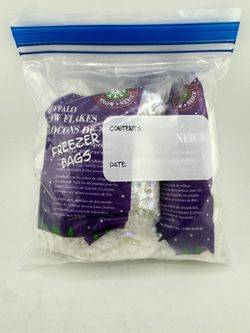 Buffalo Snow Iridescent Artificial Snow Flakes Lot of 2 Bags 3oz