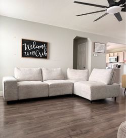 Light Modular Sectional With Reclining backs (Delivery $25)