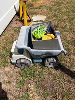 Kids Dump Truck with toys in back