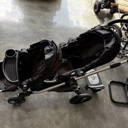 City sellect Black Baby Stroller with Adjustable Features