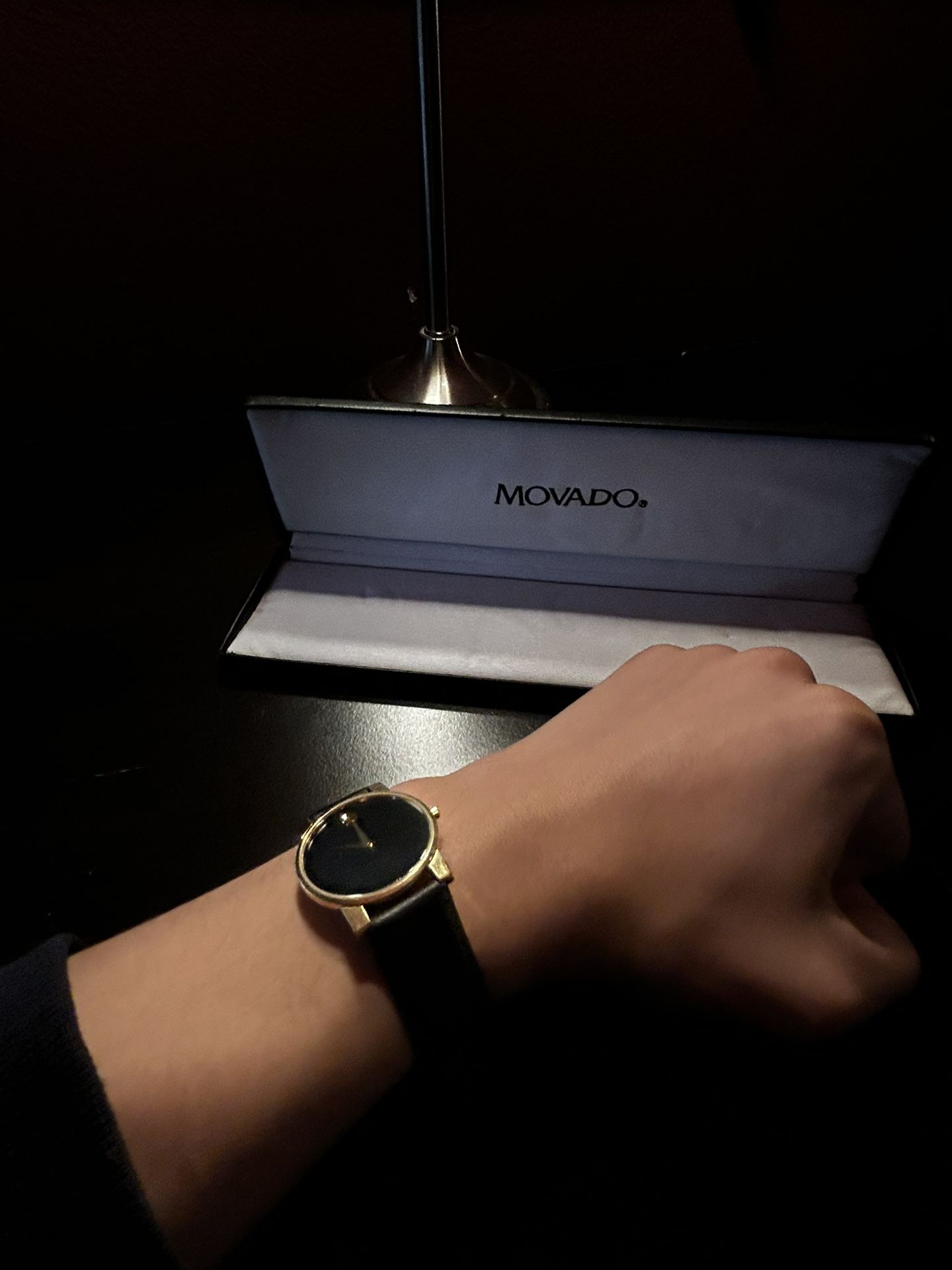 Pre owned Movado 1881 Swiss Quartz Watch Gold and Black