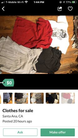 Clothes for sale