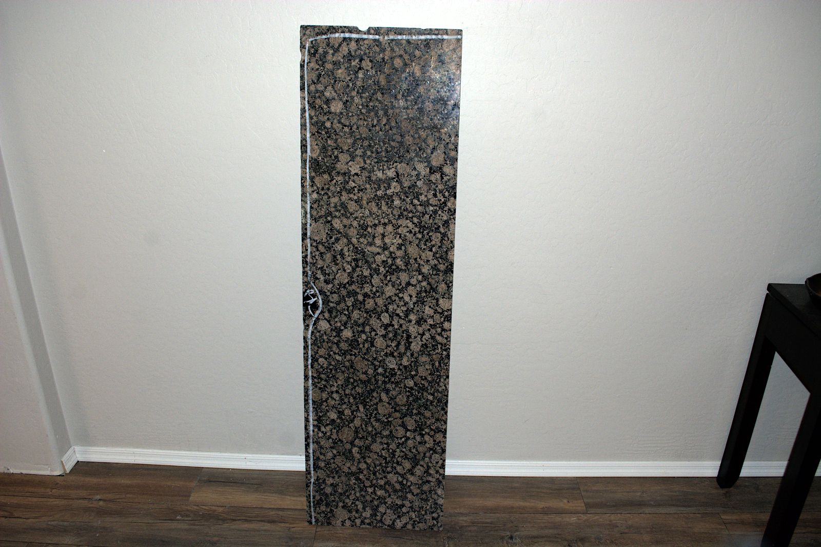 Granite Slab 57 Inches Long by 16.25 Inch Wide .85 inches thick.