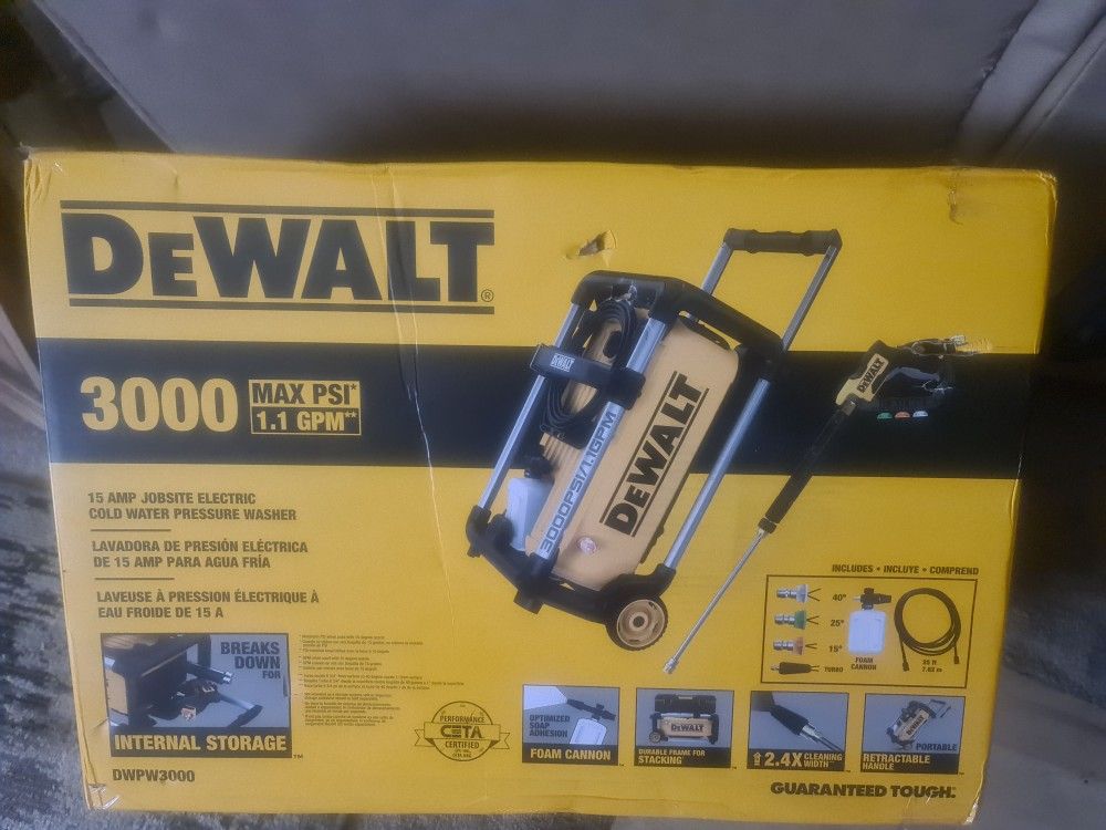 !! DEWALT PRESSURE WASHER-3000 PSI !!