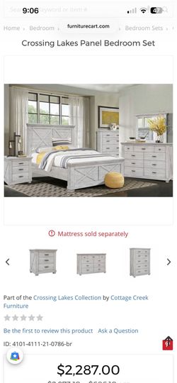 King size bed solid wood