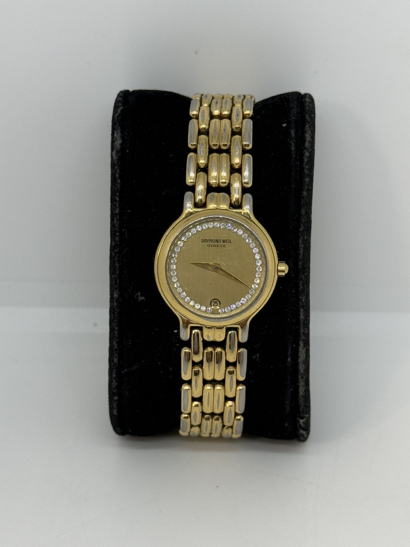 Raymond Weil Geneva 9946 Women's 7-Jewel Gold Electroplated with Diamond Watch