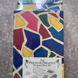 2 PC PHOTO/NEGATIVE STORAGE BOXES