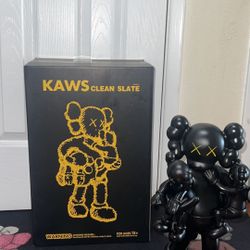 Kaws Clean Slate Vinyl Figure Black 