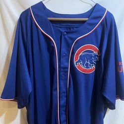 Dynasty Series Button-Down Blue Chicago Cubs Jersey Size XXL Used Good Condition $30 Meet Up In Irving @dfwgoods 