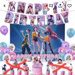 K-Pop Demon hunters Party Decor