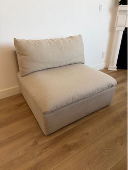 World Market Weston Armless Modular Chair Ivory Modular Sofa Section