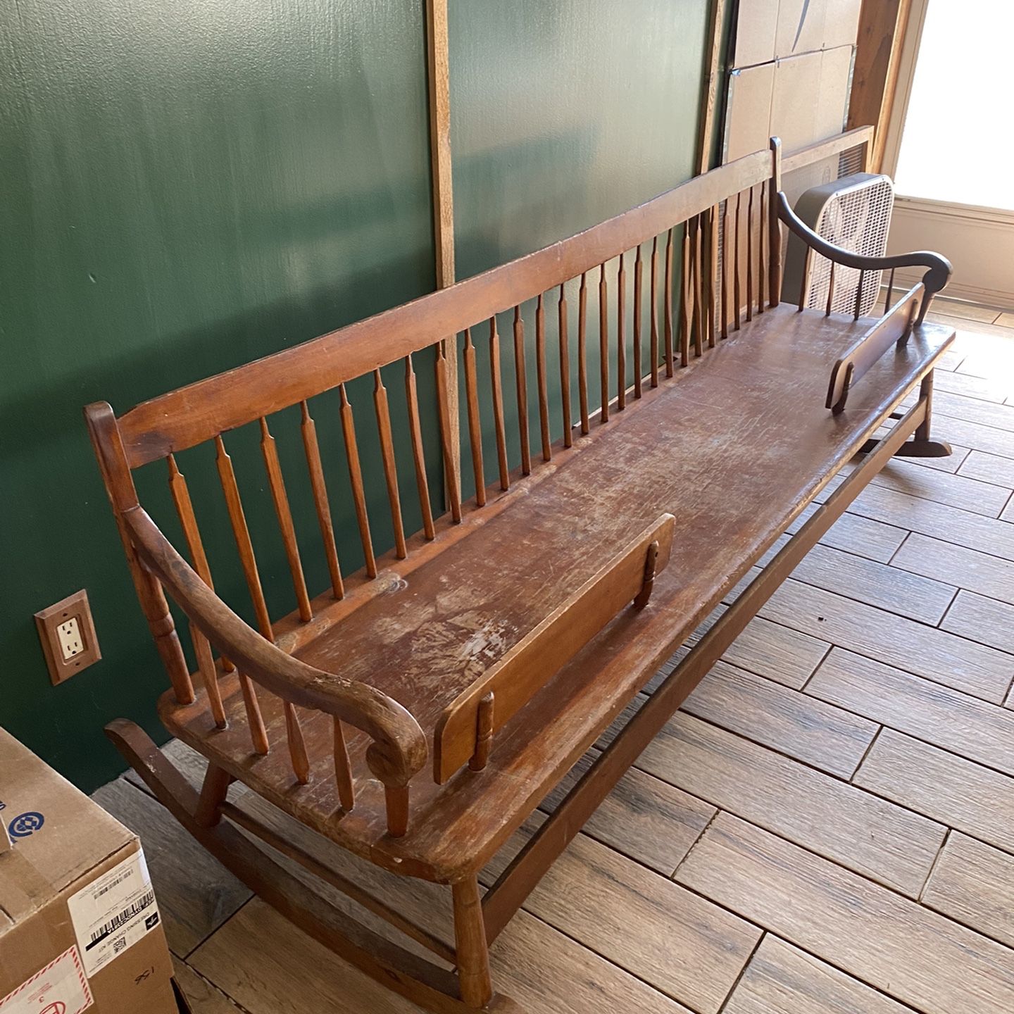 Antique Primitive Mammy Or Plantation Bench From 1800's With