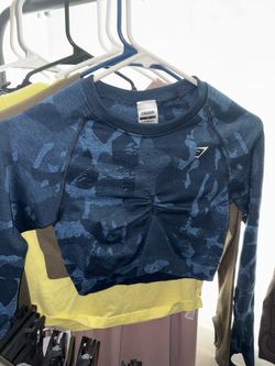 Gymshark Long Sleeve Camo Crop