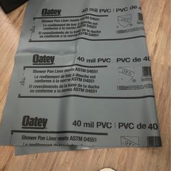 Oatley PVC Shower Pan Liner (6’ x 31”)
