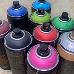 Black Montana Cans Spray Paint (NEW!!and USED!!)