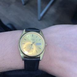 Seiko SQ Quartz | Gold Fluted Datejust “presidential”