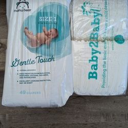 Mama Bear & Baby2baby Diapers Size 1