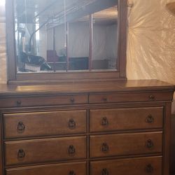 Like NEW Heavy Wood Dresser