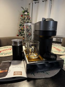 Nespresso Vertuo Next Deluxe Coffee and Espresso Maker, with Aeroccino Milk Frother