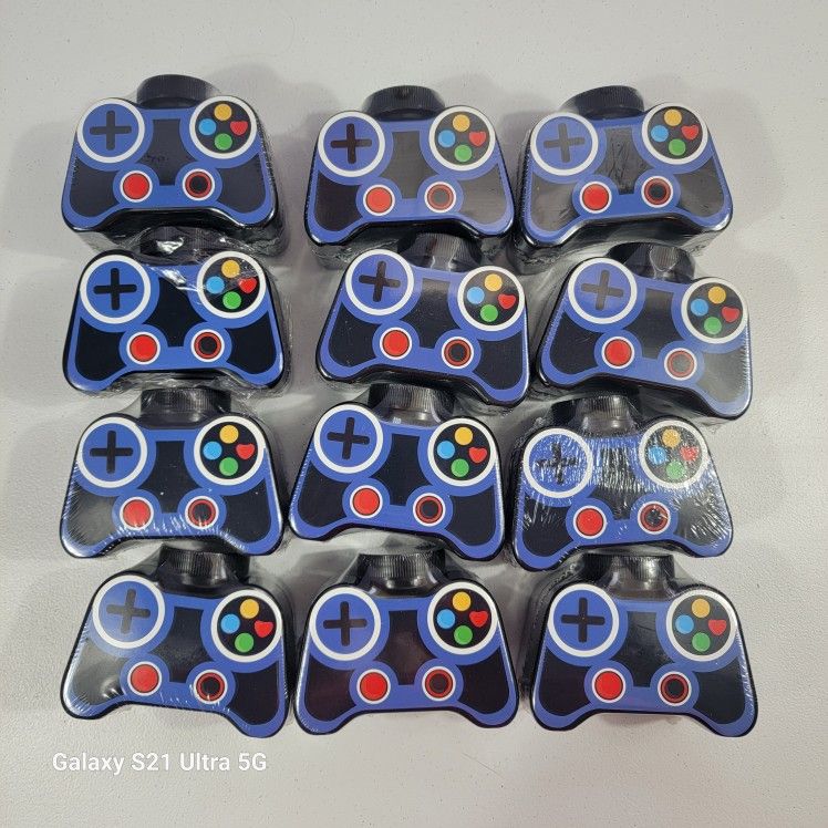 12 Piece Gaming Drink Cups With Lids For Gifts And Party Favors