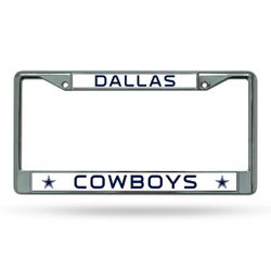 Dallas Cowboys Chrome License Plate Frame NEW