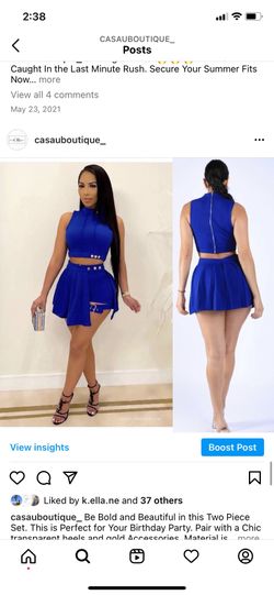 Blue Two Piece Set 
