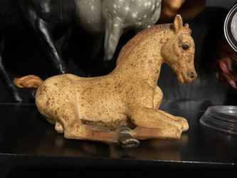 Vintage Breyer Red Roan Lying Down Foal # 167 Speckled Red Roan