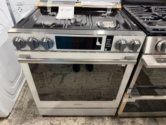 Samsung Bespoke White Slide-in GAS Range - 🚀HUGE DEALS🚀