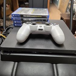 PLAYSTATION 4 SLIM 1TB  BUNDLE OR CONSOLE - GOOD CONDITION