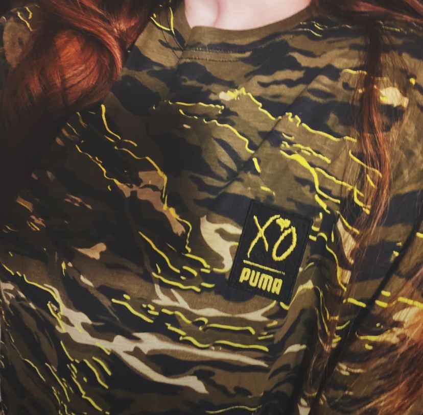 Puma x XO The Weeknd Camo Oversize Shirt Size XL | Rare Collab Limited Edtion