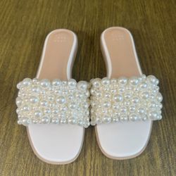 WEDDING / A New Day Slip on Sandals / Special Occassion Bridal Shoes / Woman’s 6.5 / New w/o Box / Only tried on, never outside 