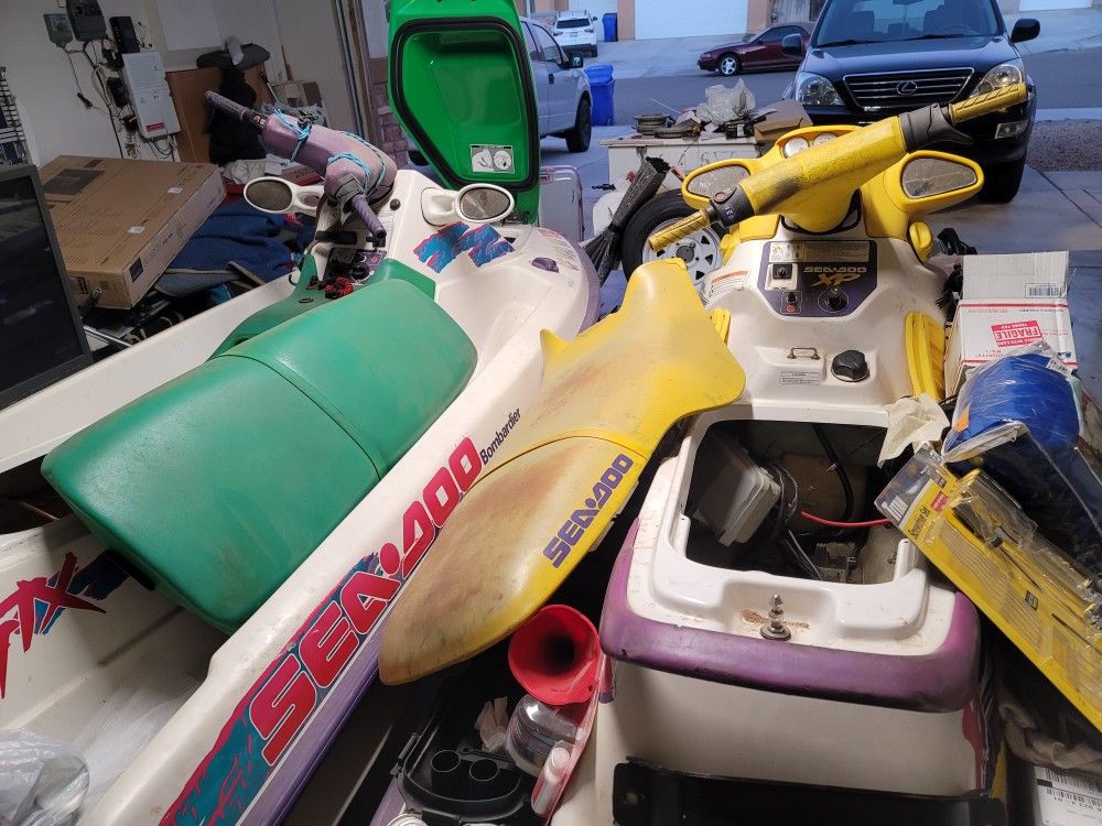 Sea Doos 3 Seater And 2 Seater Trailer Included 