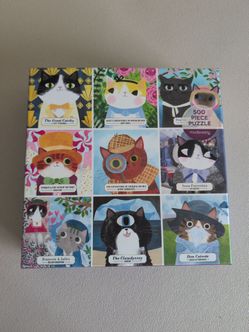 Bookish Cats 500 piece puzzle 🧩