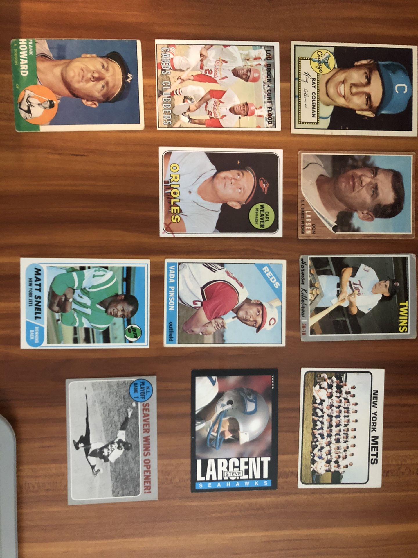 Partial collection of sports cards